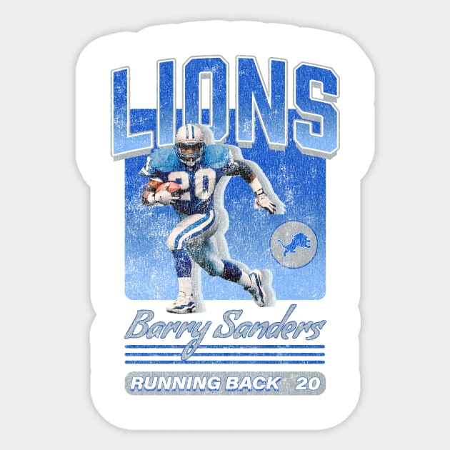 Barry Sanders 01 Sticker by KC Designs